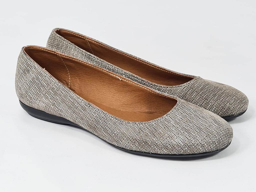 Balerini dama piele bej Alma biashoes.ro imagine reduceri